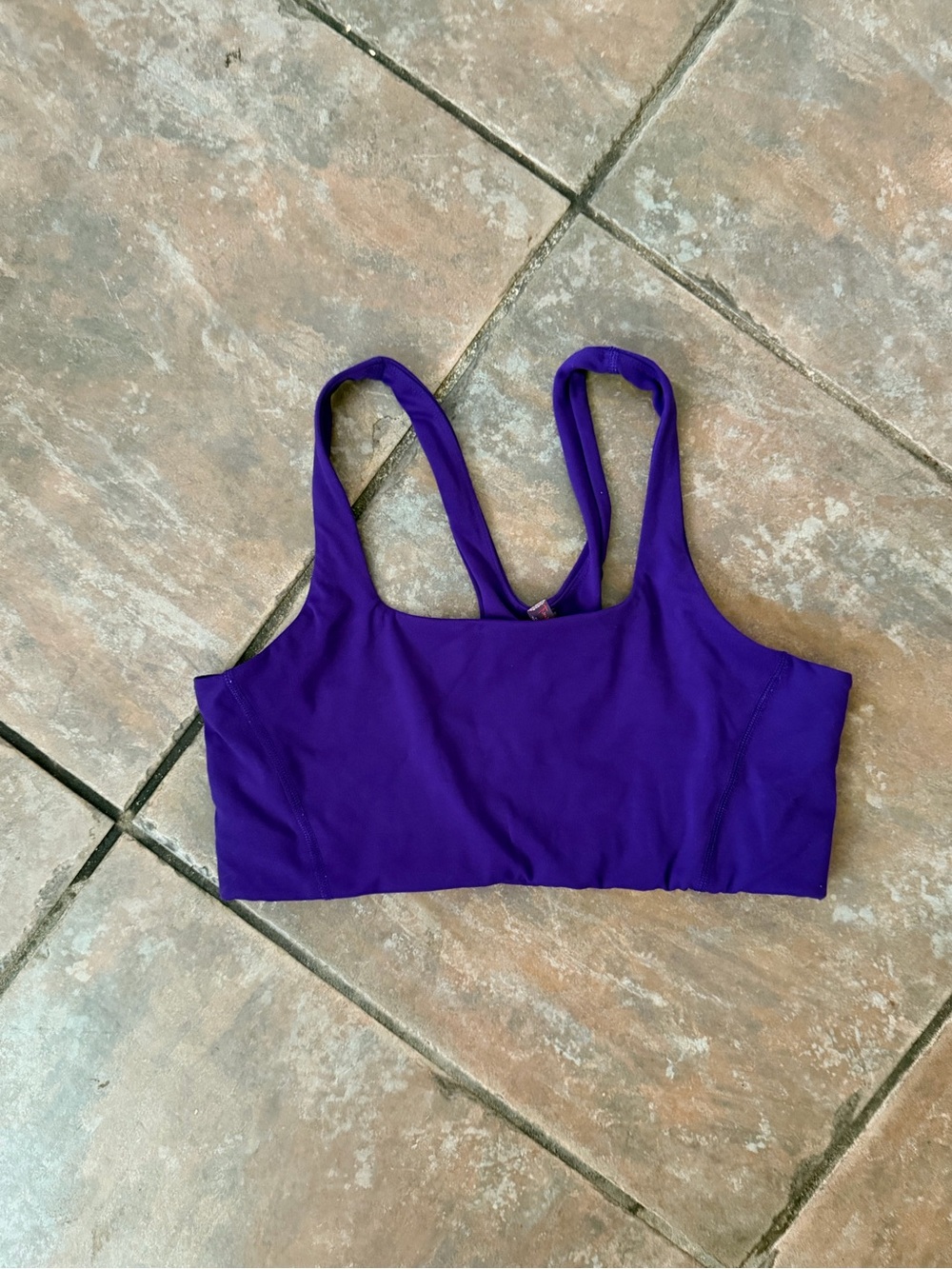 Free People Vibrant Purple Scoop Sports Bra